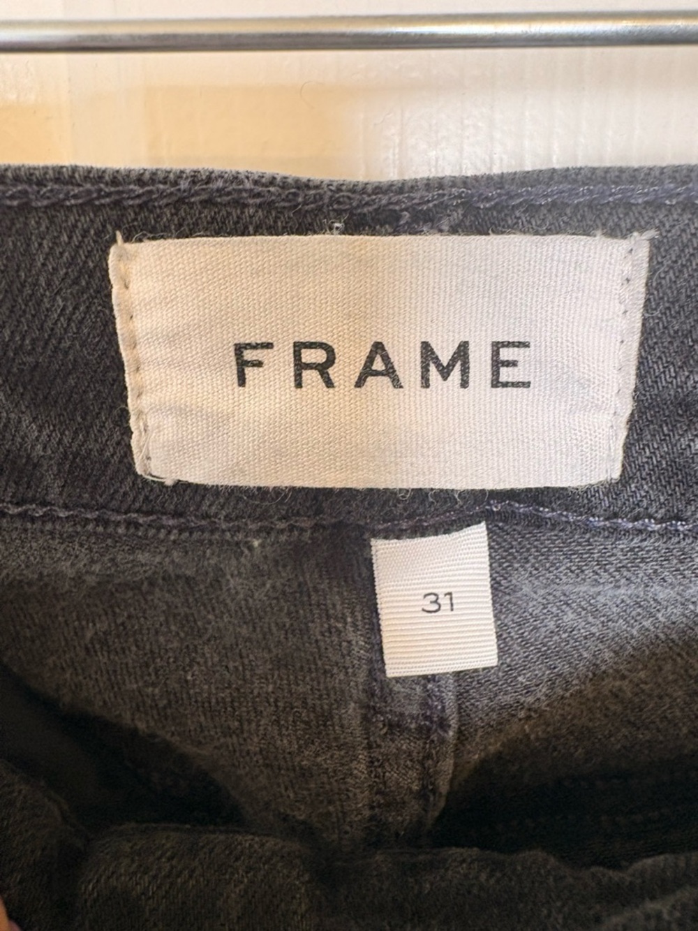 FRAME Washed Black Oak L’Homme Slim Jeans Mens Size 31 - Picture 7 of 10